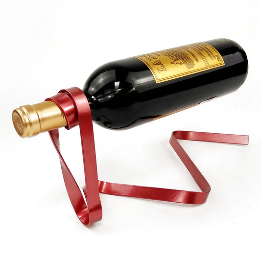 Suspended Ribbon Wine Rack