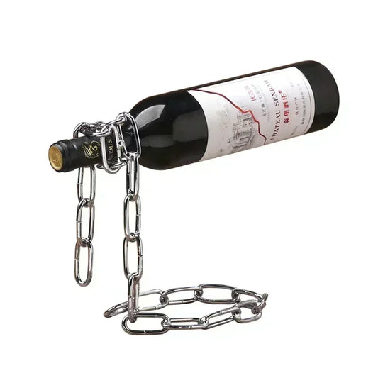 Suspended Chain Wine Rack